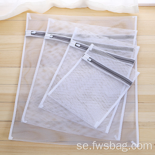 6packar Net Washing Bagmesh Bag stängning tvättväska
